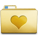 Yellow Favorites Icon 128x128 png